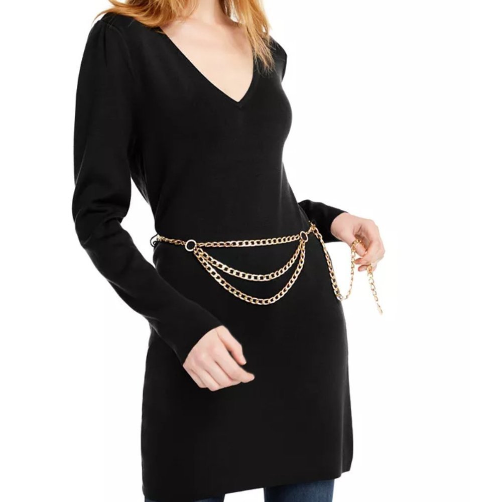 INC Petite V-Neck Tunic Length Sweater Size PL NWT